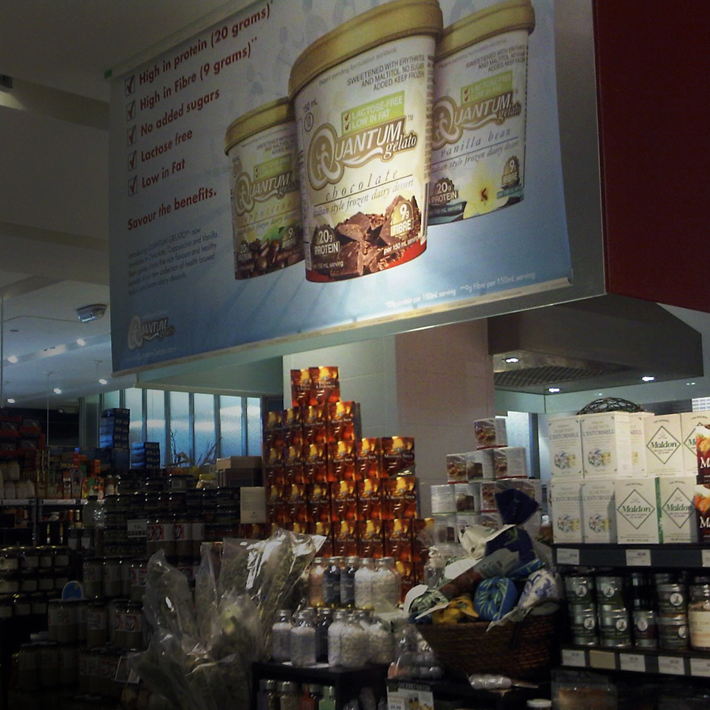 Quantum Gelato In-Store Branding POP